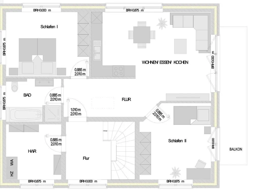 Helle 3 Zimmerwohnung - 1. Obergeschoss