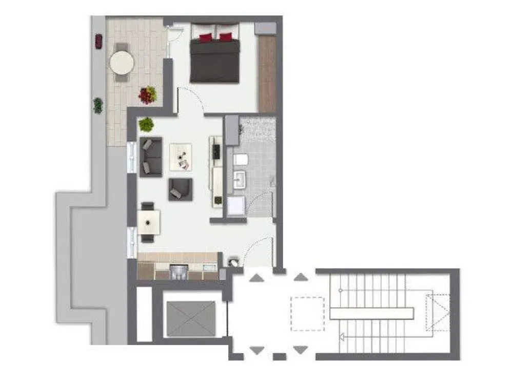 Moderne Etagenwohnung zur Miete mit Terrasse in Leipzig - Wentzel Dr.