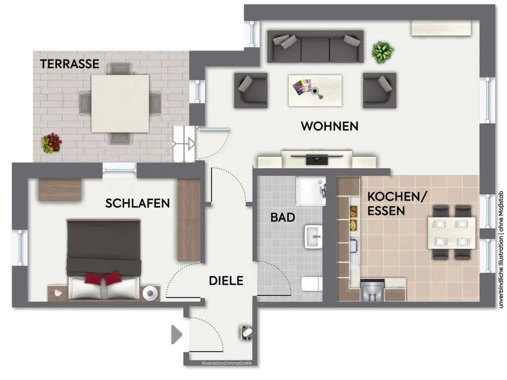 Wohnglück mit Charakter - Stilvoll sanierte 2½-Zimmer-Wohnung zum Erstbezug