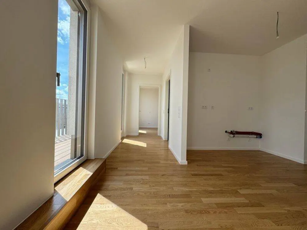 Das Glück hat ein Zuhause: ansprechende 2-Zimmer Wohnung mit großer Terrasse im Erstbezug