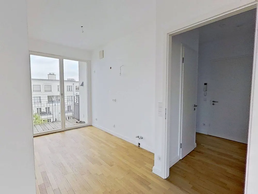 Moderne 2-Zimmer-Neubauwohnung mit Dachterrasse, Balkon, EBK, Concierge-Service uvm. in den begehrten Heinrich-Heine-Gärten