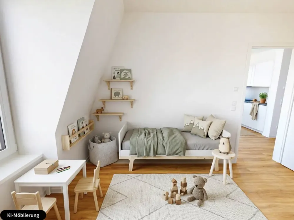 Arrive & Feel at Home: 3 Rooms with High-Quality Built-In Kitchen