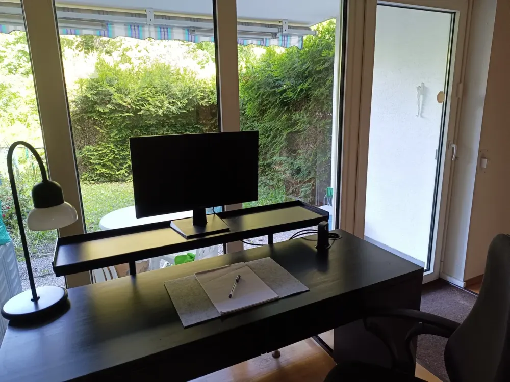 Leben und Arbeiten in Darmstadt: Wohnung mit Garten und guter Verkehrsanbindung