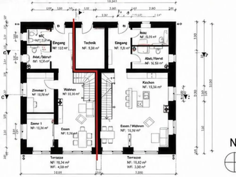 Neubau-Doppelhaushälfte in traumhafter Ortsrandlage