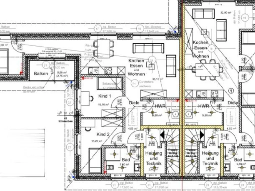 Zwei Obergeschosswohnungen zur Vermietung, Erstbezug - Neubau