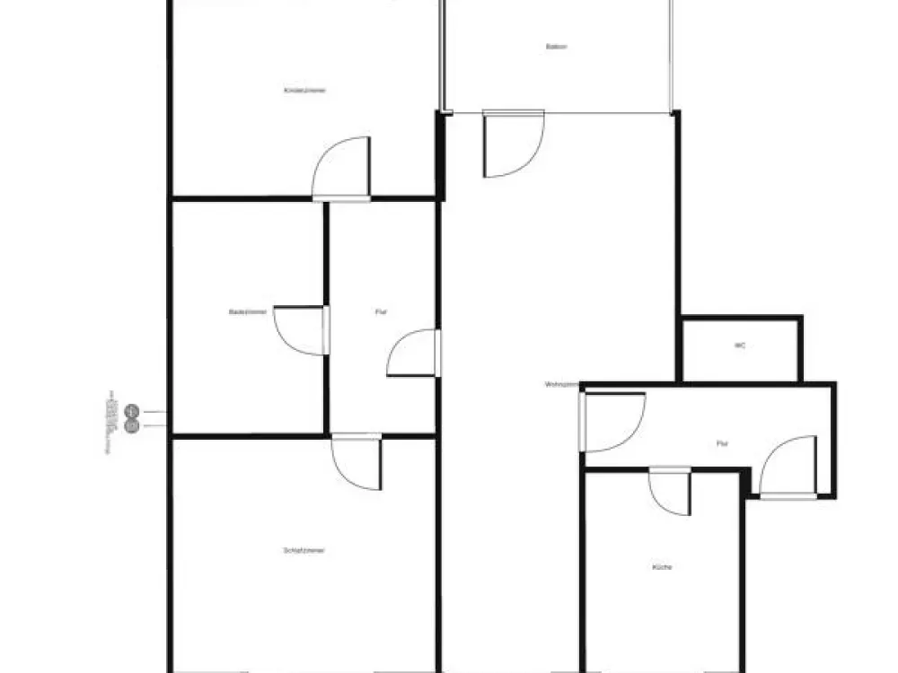 Sanierte 3-Zimmerwohnung mit Balkon