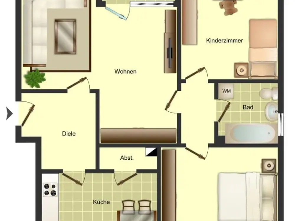 3-Zimmer-Wohnung in Bergkamen City