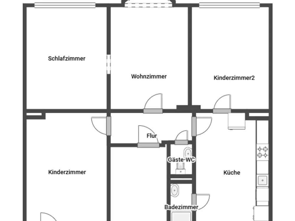 Familienfreundliche Wohnung im Zentrum!
