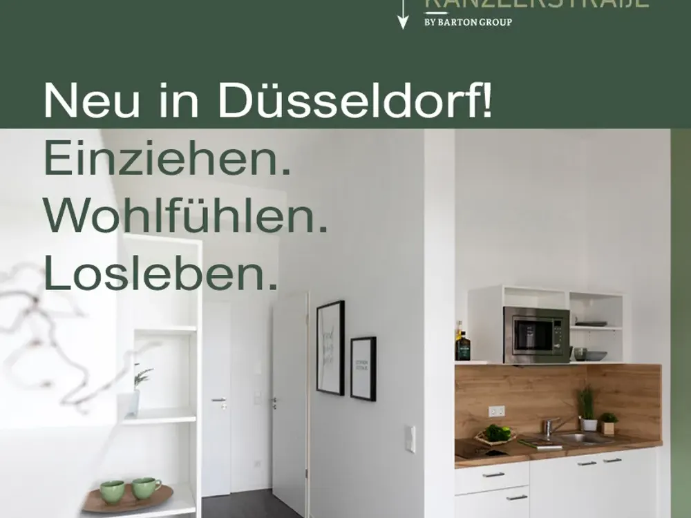 Zentral und modern: Möbliertes Apartment mit großzügigem Balkon in Düsseldorf Rath