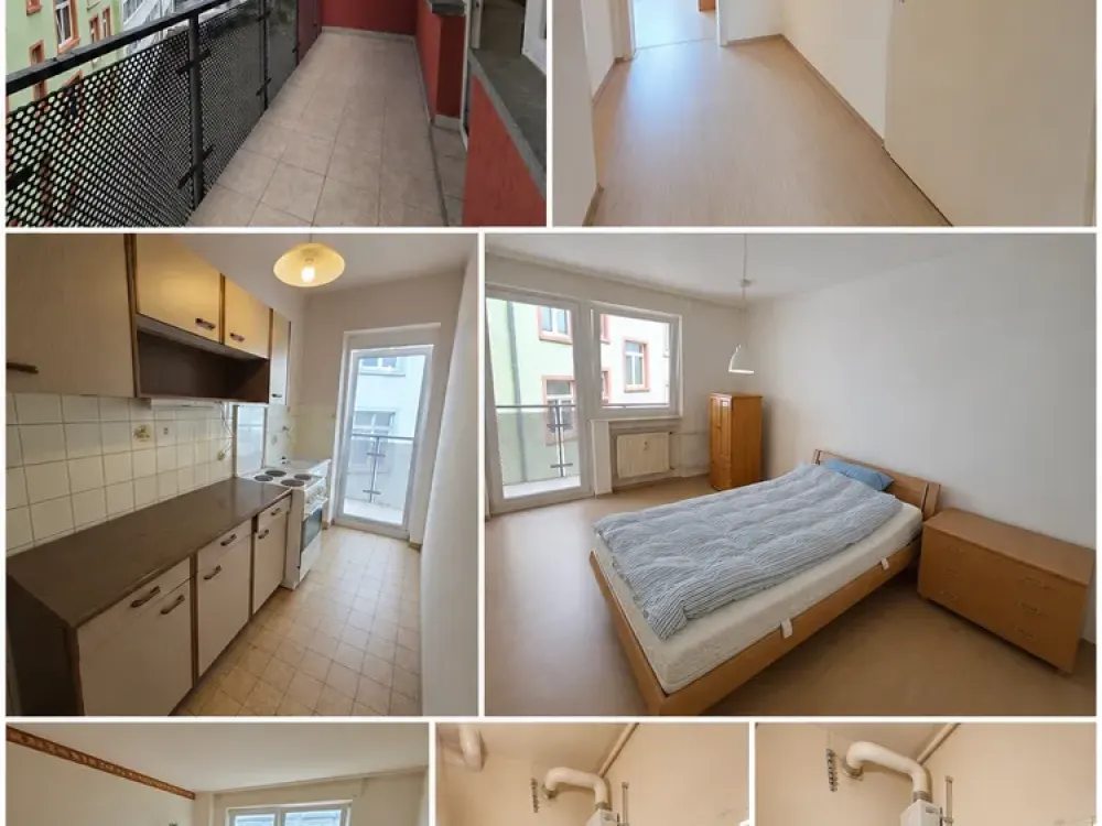 Sachsenhausen: 2-Zimmer-Wohnung mit Balkon