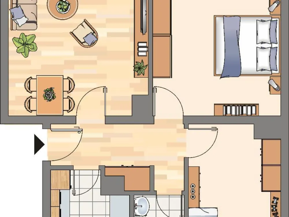 3 Zimmerwohnung mit LAMINAT!!!!!!