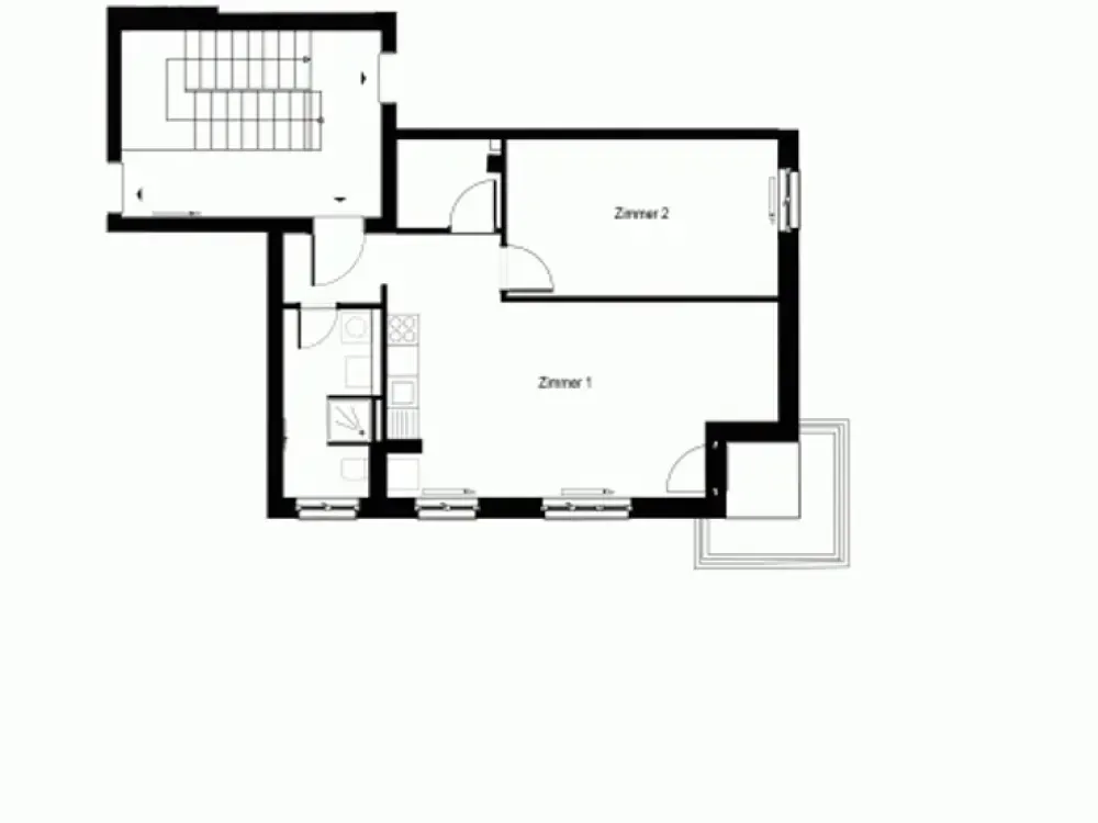 2-Zimmer-Wohnung freifinanziert