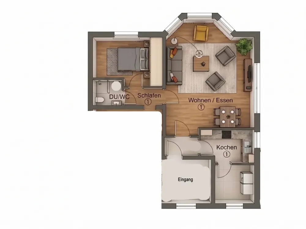 Freshly Renovated 2-Room Apartment in Nordwalde