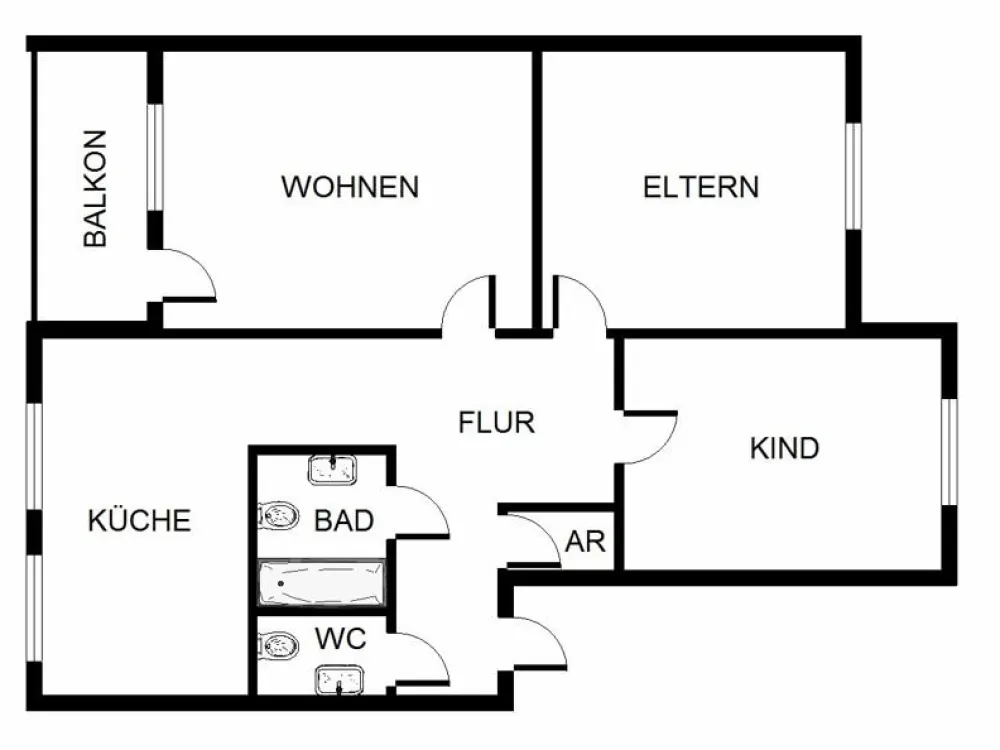 Stop! Großzügige 3,5-Zimmer-Wohnung (WBS)