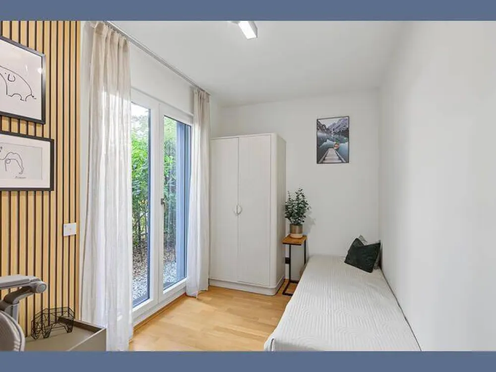 Möbliert: Moderne 3-Zimmer Gartenwohnung im Wohnensemble Weißenseepark
