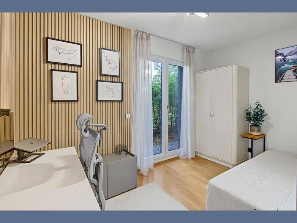 Möbliert: Moderne 3-Zimmer Gartenwohnung im Wohnensemble Weißenseepark