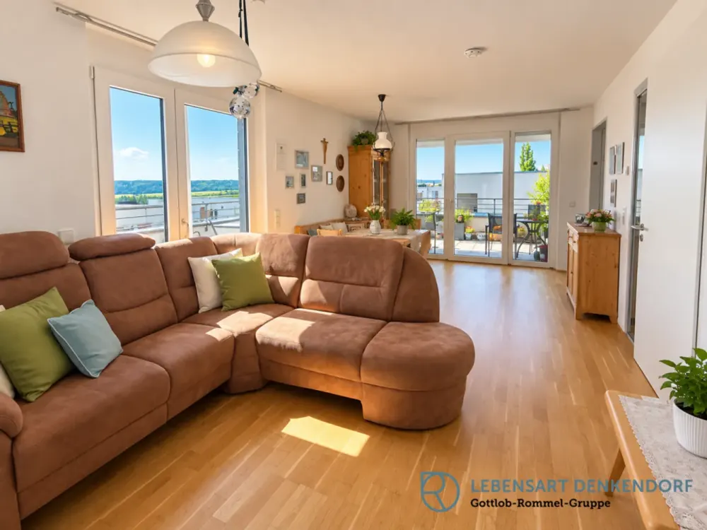 "Betreutes, seniorengerechtes Wohnen" - Attraktive 3-Zimmer-Dachgeschosswohnung m. gr. Dachterrasse