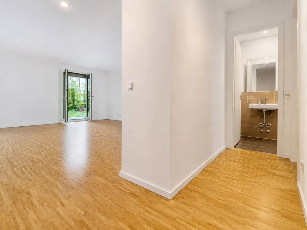 Praktische Zwei-Zimmer-Erdgeschosswohnung mit Stellplatz