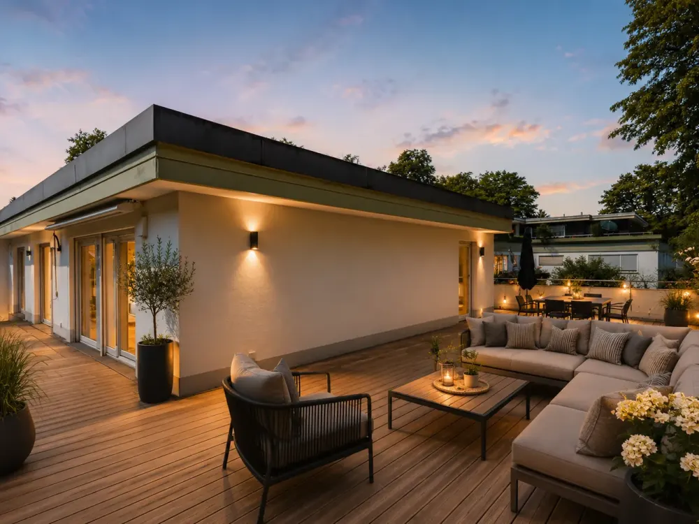 Rarität in Pullach - außergewöhnliche Penthouse Wohnung mit großer Dachterrasse
