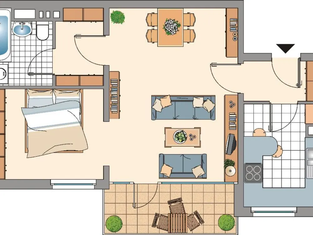 Demnächst frei! 1-Zimmer-Wohnung in Ratingen West