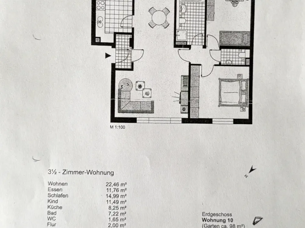 Wohnen mit Charakter: 3,5-Zimmer-Erdgeschosswohnung in Kornwestheim