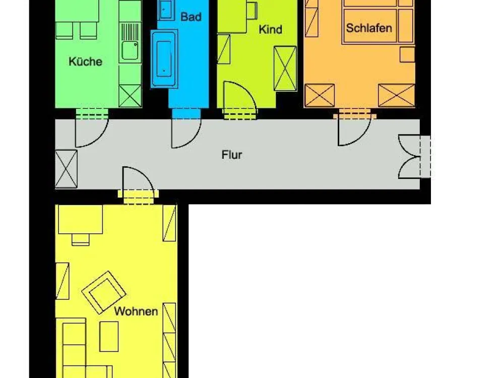 Eindrucksvolle Wohnung mit Balkon, Tageslichtbad mit Wanne!