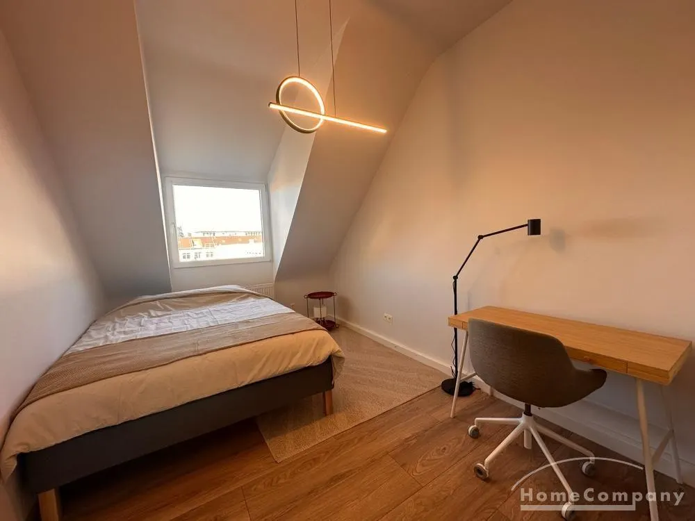 Bright & Modern Furnished 2-Room Apartment with Kitchen and Bathroom Near the City Center