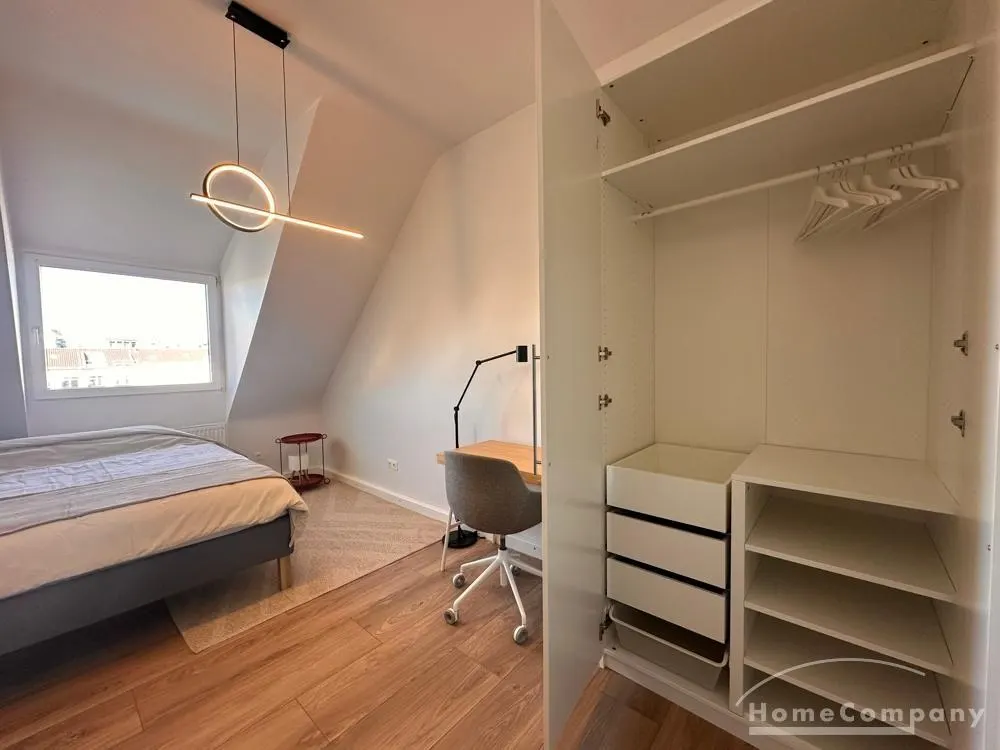 Bright & Modern Furnished 2-Room Apartment with Kitchen and Bathroom Near the City Center