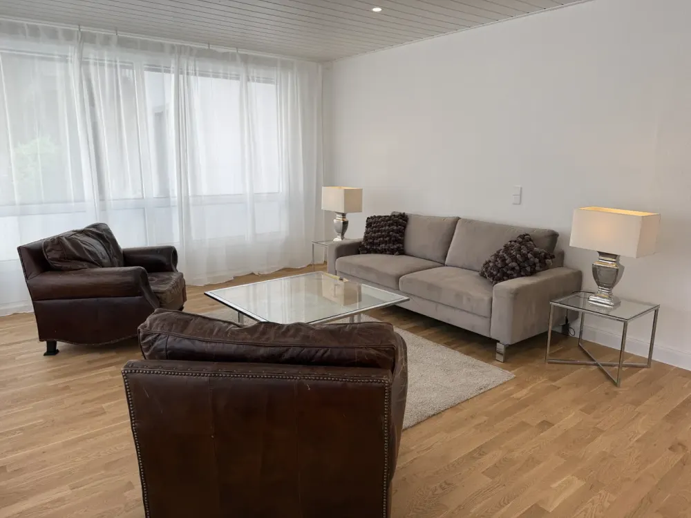 Designwohnung mit Skylineblick (möbliert, frisch renoviert)