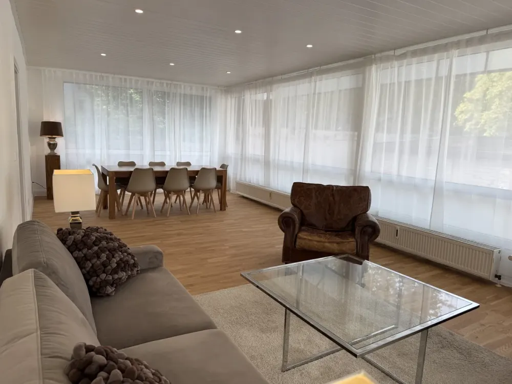 Designwohnung mit Skylineblick (möbliert, frisch renoviert)