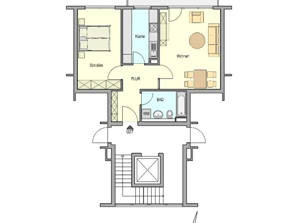 Erstbezug nach Sanierung - 2 Zimmerwohnung mit TG und Balkon in Gerlingen 11308/601/27