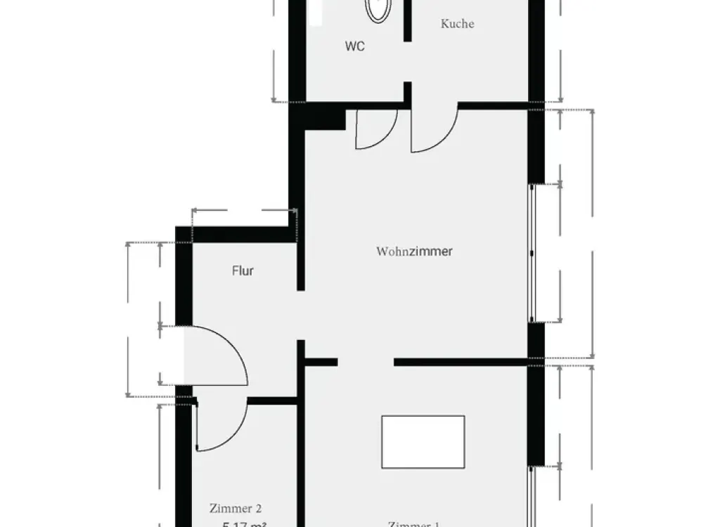 3-Zimmer-Wohnung in Gerlingen, frisch renoviert, ruhige Lage