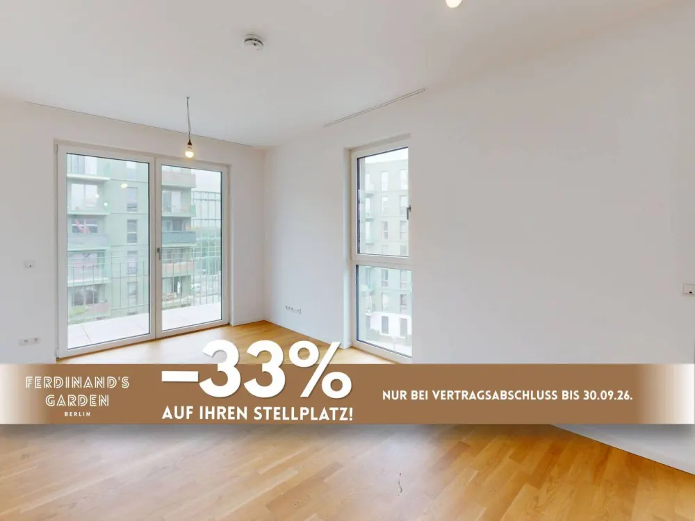 Exklusive 3,5-Zimmer-Wohnung mit 3 BALKONEN, 2 BÄDERN und EBK im Neubauquartier 'Ferdinand's Garden'