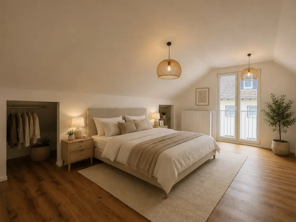 Erstbezug nach hochwertiger Sanierung, Moderne 2-Zimmer-Dachgeschosswohnung