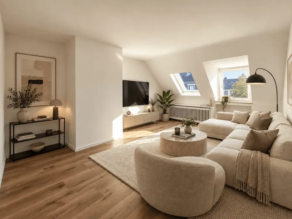 Oberkassel: Erstbezug nach Sanierung - lichtverwöhnte 2-Zimmer-Wohnung mit Balkon und Einbauküche!