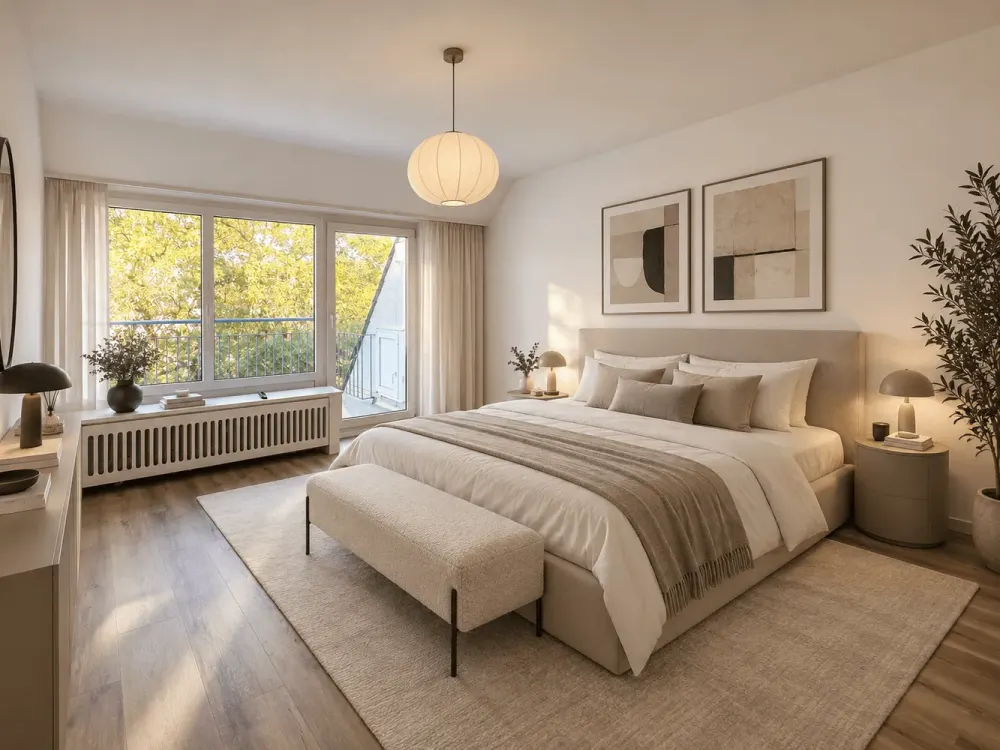 Oberkassel: Erstbezug nach Sanierung - lichtverwöhnte 2-Zimmer-Wohnung mit Balkon und Einbauküche!