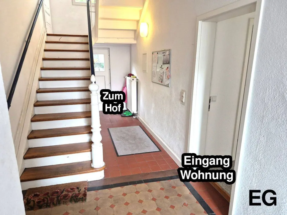 Renovated 1 Room Apartment with Kitchen and Bathroom on the Ground Floor