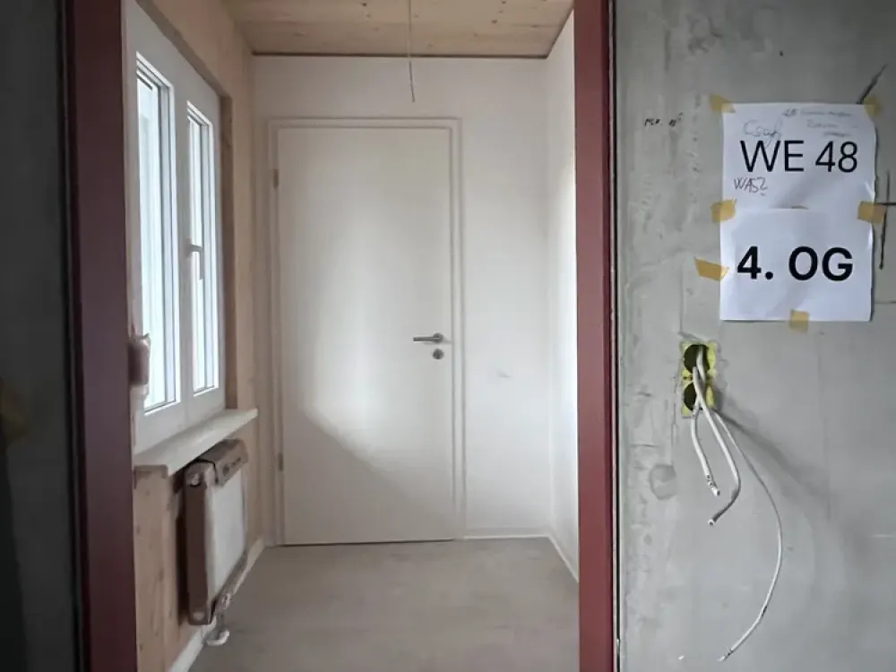 White WBS for 4 persons up to 85 m²: Südvorstadt! 4-room apartments 82.19 m² with balcony, ecological 'wooden house'!