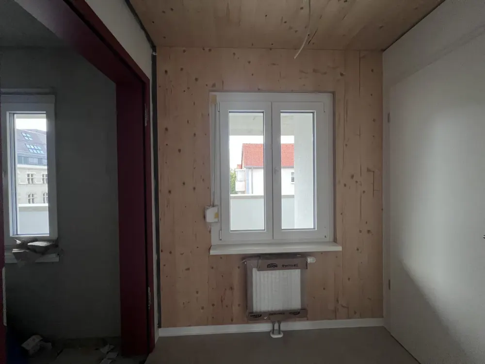 White WBS for 4 persons up to 85 m²: Südvorstadt! 4-room apartments 82.19 m² with balcony, ecological 'wooden house'!