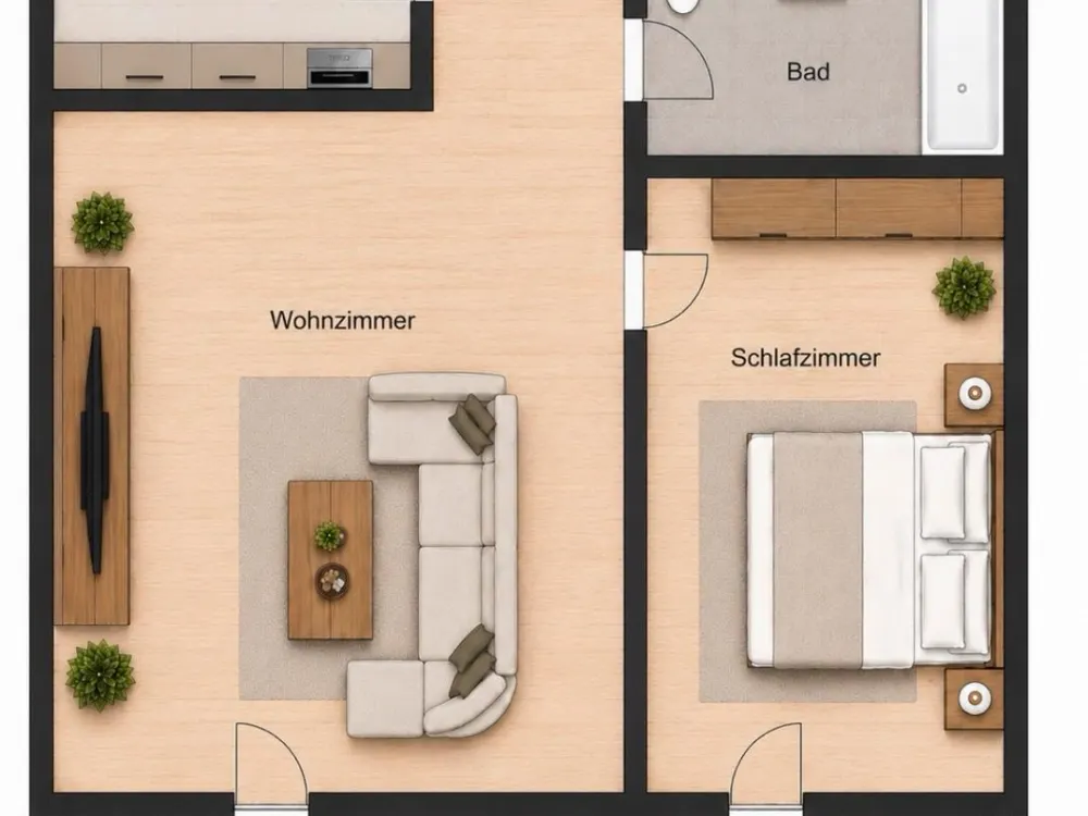 Nachmieter gesucht - 2 Raum Wohnung Zentrum Süd