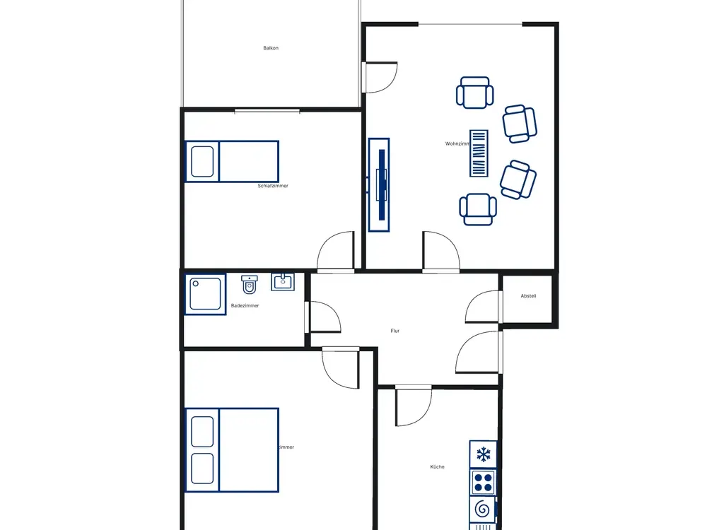 Wohnglück - geräumige 3-Zimmer-Wohnung