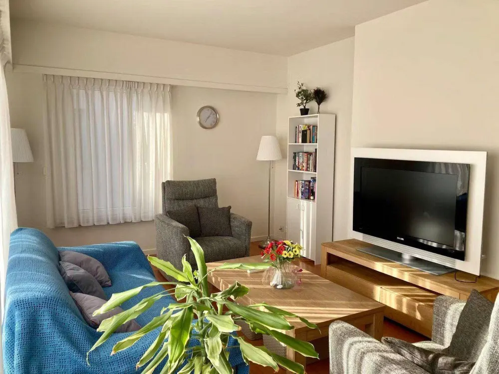 2 rooms plus living room, fully furnished