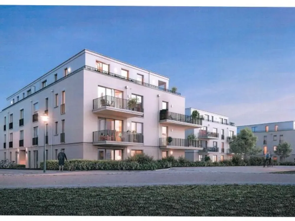 3-Zimmer-Wohnung mit privaten Terrasse u. Garten sowie Designer-Einbauküche