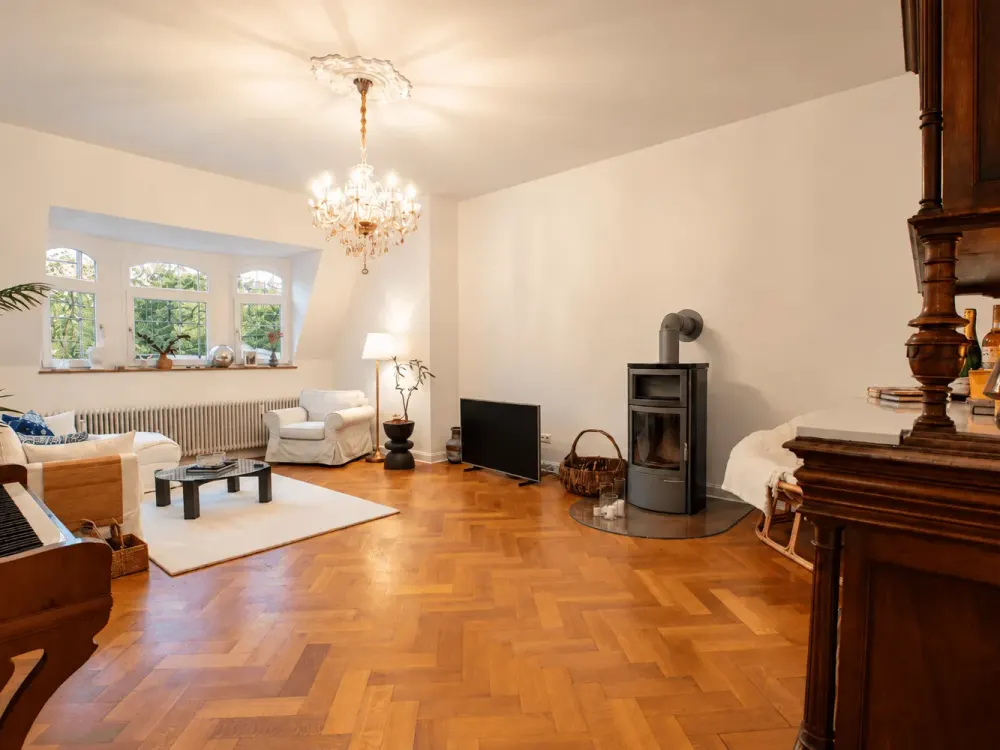 Möblierter Altbau am Bürgerpark, Kaminofen, Parkett Einbauküche in Schwachhause