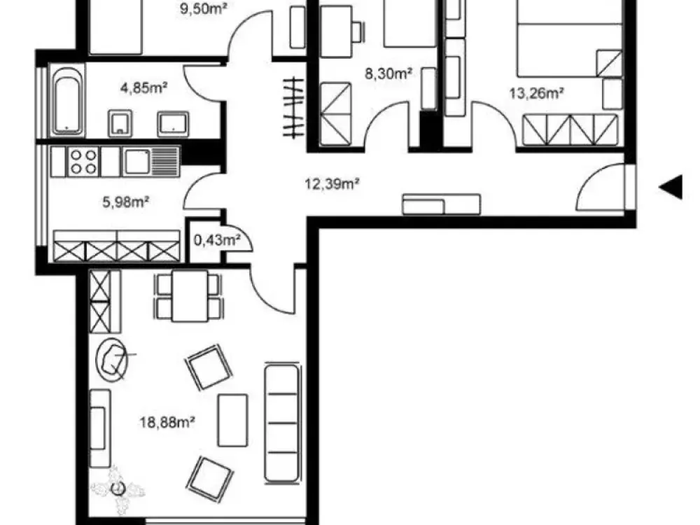 Großzügige 3,5 Zimmerwohnung in Offenbach