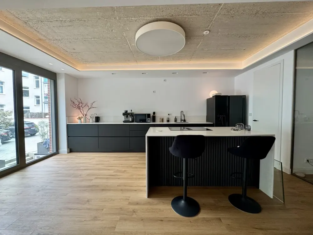 *Exklusives Hinterhof LOFT* als Effizienzhaus mit Smart-Home, Erdwärme & Stellplatz im Medienhafen