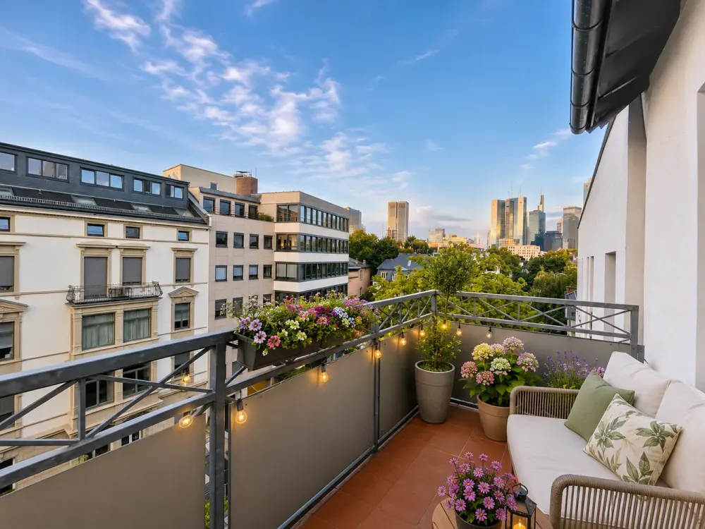 NEU*3-Zimmer-Altbau-Wohnung mit Dachterrasse*Penthouseflair*G-WC*2 Balkone*Toplage Westend*