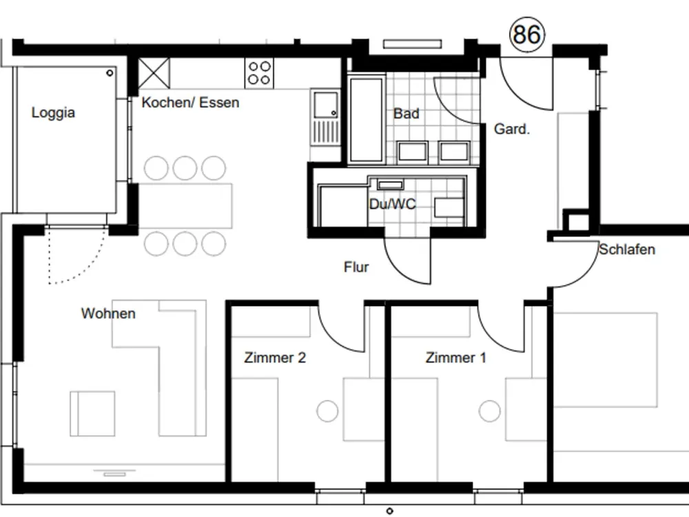 Familienfreundliche Wohnung in ruhiger Lage!