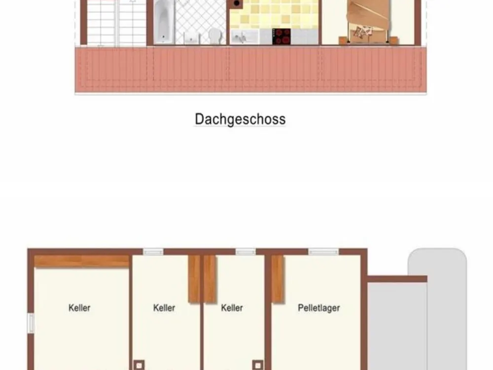 2 -Zimmerwohnung, Dachgeschosswohnung(2.OG)