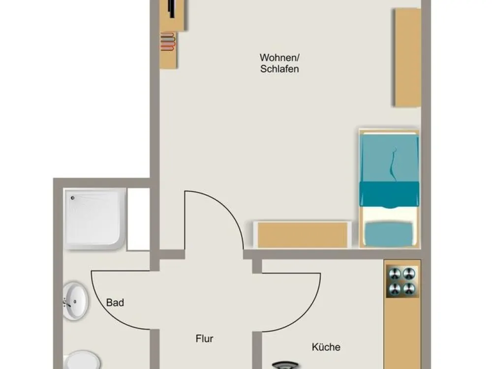 Kleine 1-Zimmer-Wohnung in Dortmund Brechten für Sie!